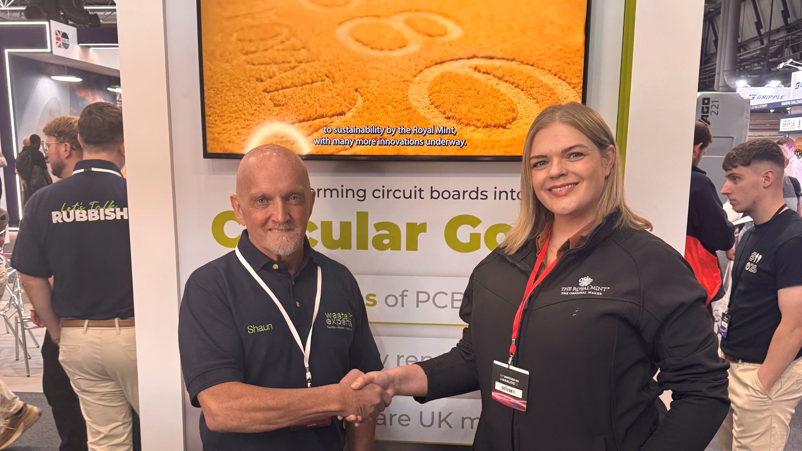 waste experts, Shaun Donaghey & the royal mint reformation metals, Laura Coward